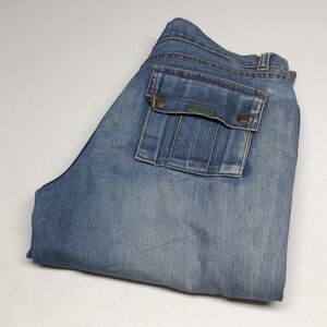 VINTAGE REQUEST HI-RISE ZIPPER HEM CROP JEANS 9/30x26 😎